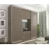 Шкаф-купе с TV-отсеком для узкой гостиной D 493