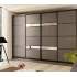 Лаконичный шкаф-купе с бронзовыми линиями D 487