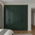 Шкаф с вертикальной фрезеровкой в цвете тёмный лес