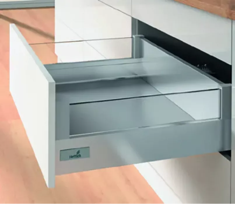 Ящик InnoTech Atira с надставкой DesignSide, H144мм, полного выдвижения с демпфером Silent System, 420мм