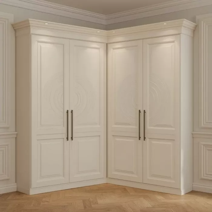 Угловой шкаф Кремовый Элеганс